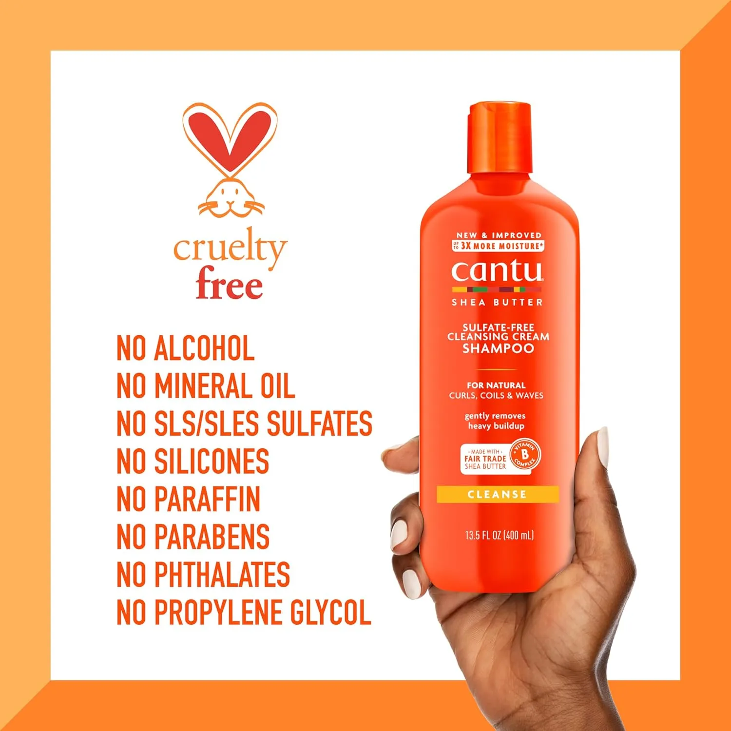 Cantu Shea Butter shampoo and conditioner for natural curly hair nourishment and detangling