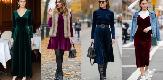 Velvet Dress Outfits