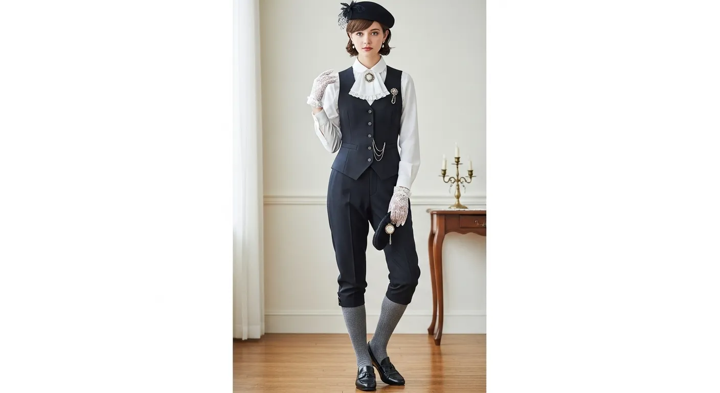 A beginner’s ouji outfit with essential pieces like pants, shirt, and accessories