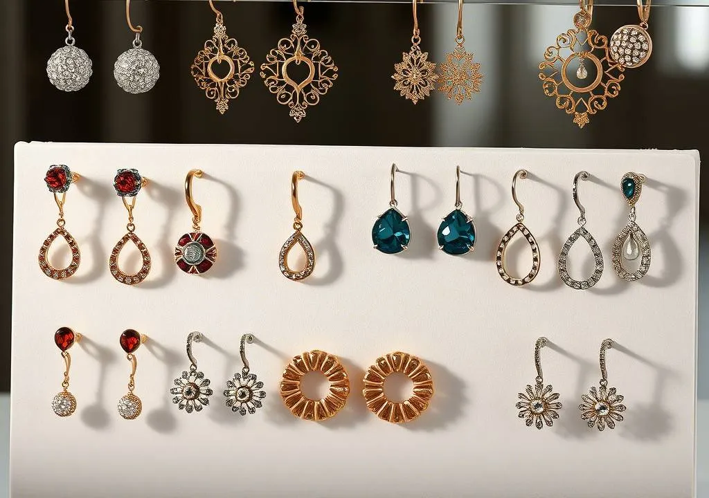 A whimsical arrangement of underrated earrings, each telling its own story