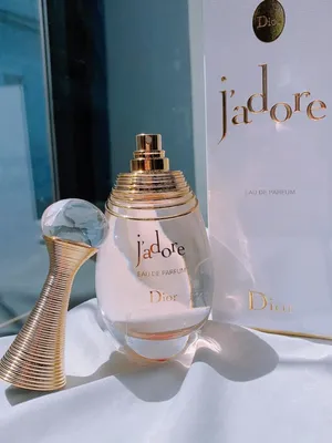 Dior J’adore perfume bottle with elegant gold accents