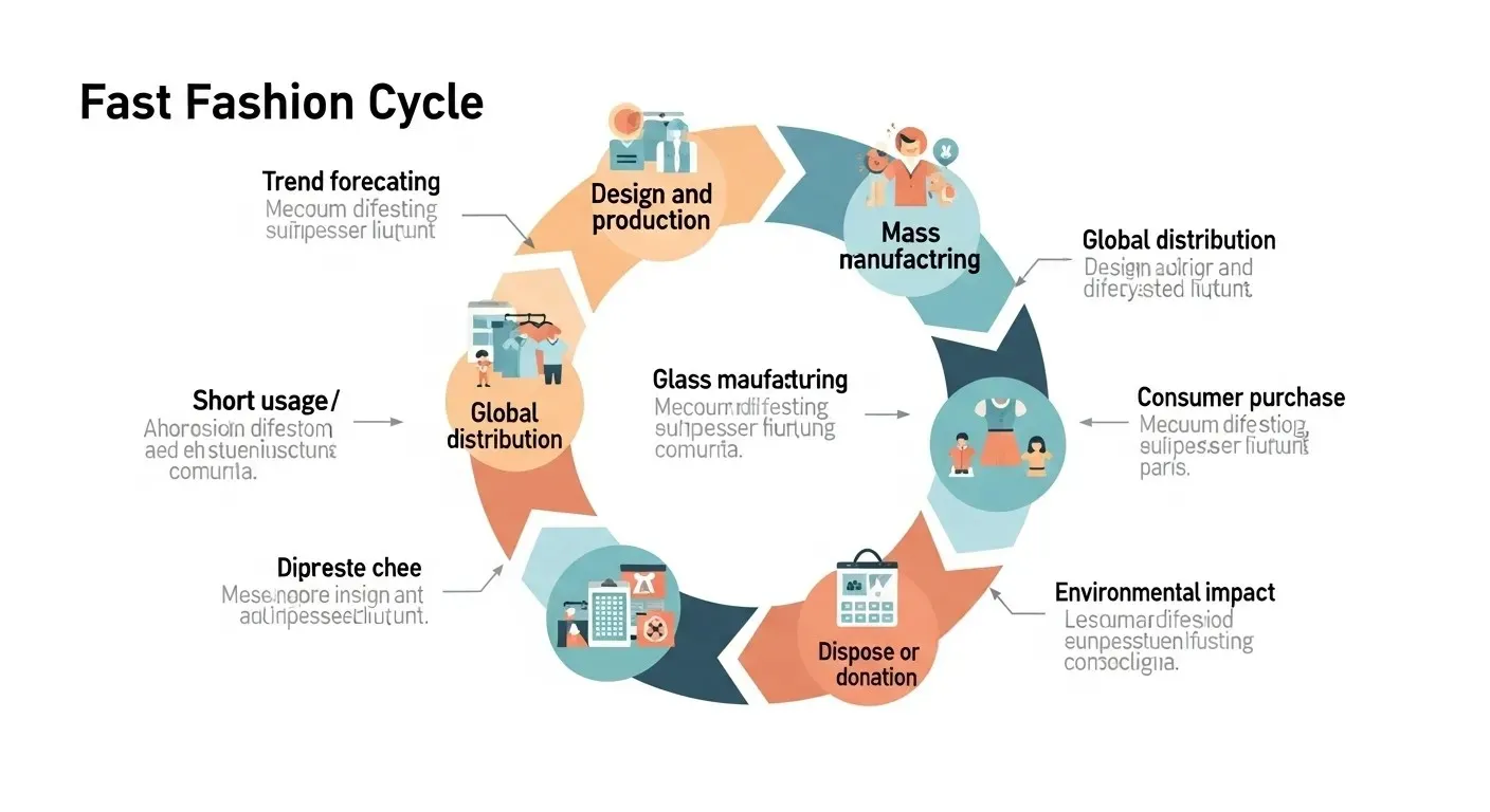 Fast fashion cycle diagram