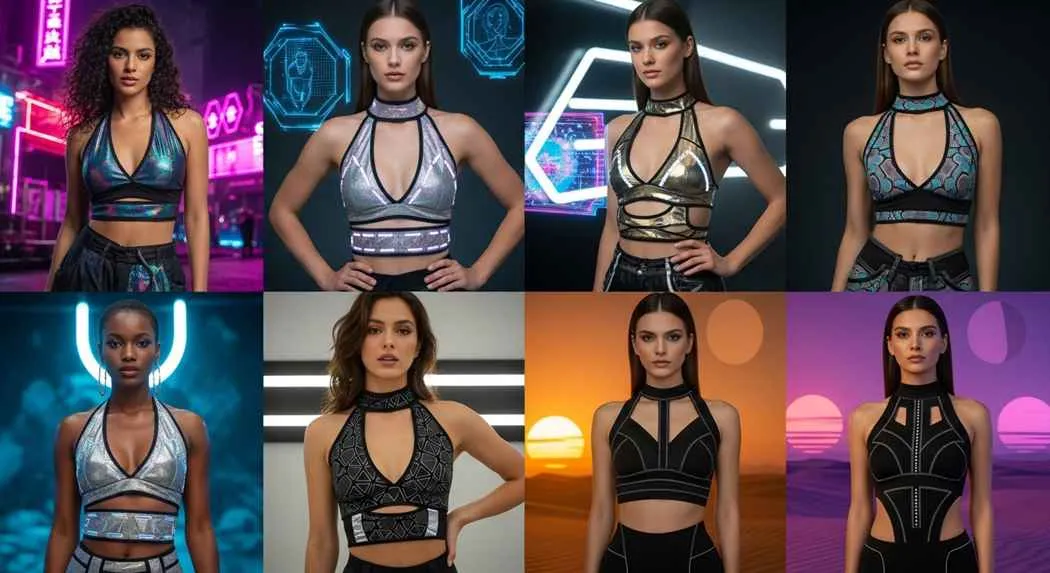 Halter Tops Sultry and Futuristic