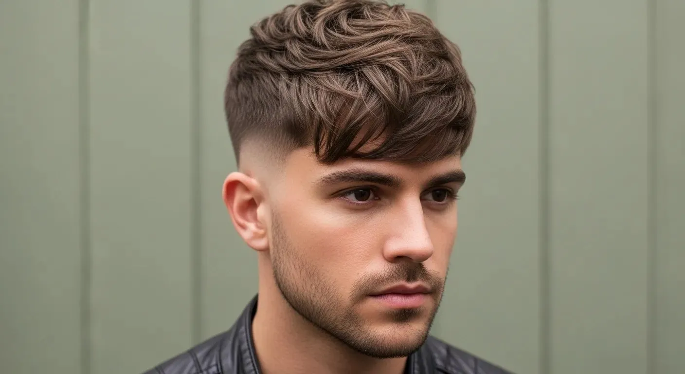 Textured crop showcasing layered top and short sides